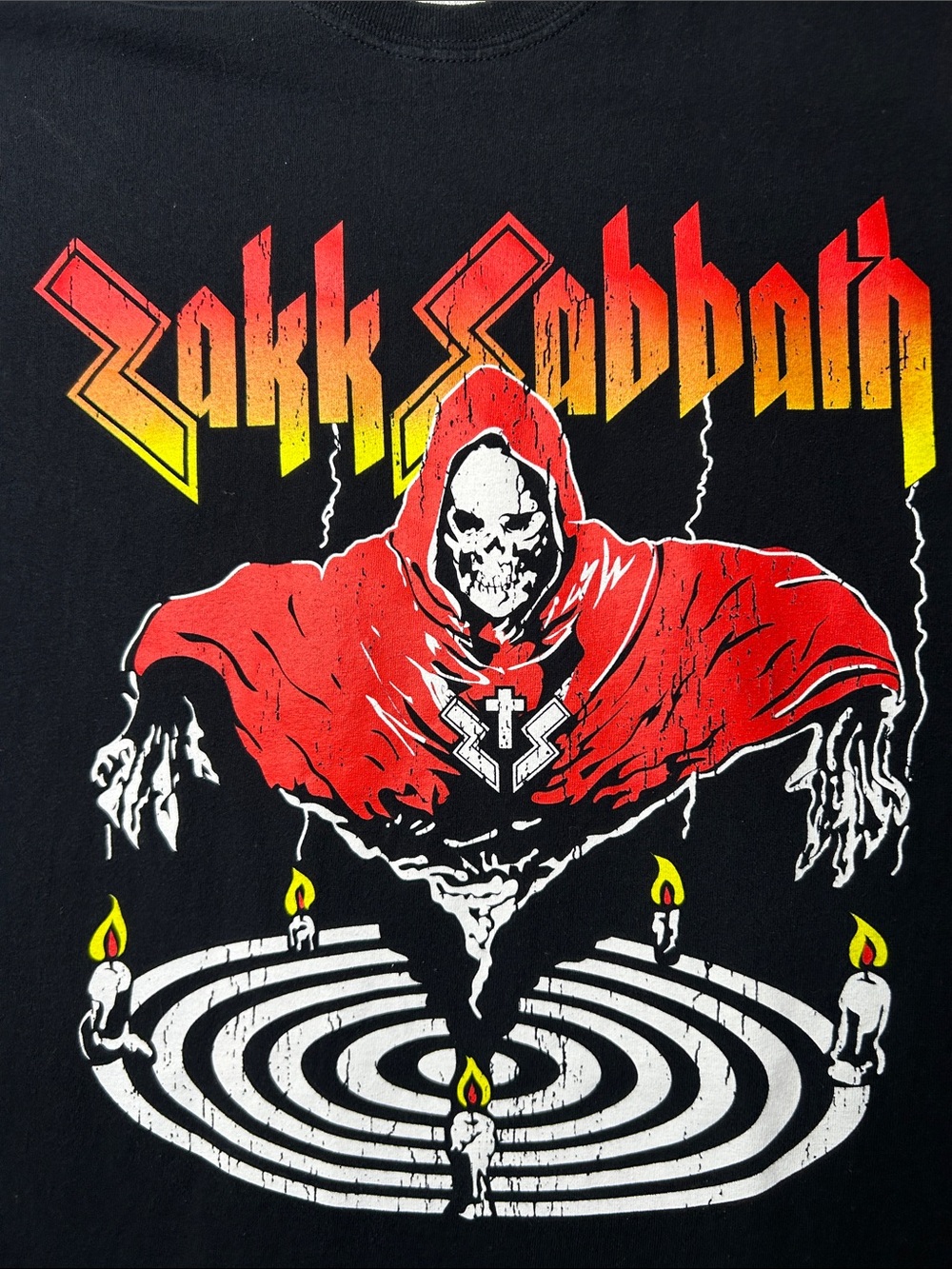 Gildan Black Tee with Zakk Sabbath Graphic Logo - Picture 4 of 6